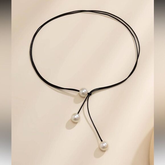 Boho Pearl Necklace A1341 - Picture 4 of 5